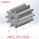 Picture of Module 0.3 10 teeth plastic pinion fit 1.0mm shaft of motor