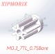 Picture of Module 0.3 7 teeth plastic pinion fit 0.8mm shaft of motor, the pinion of little bee