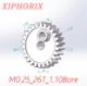 Picture of Module 0.25 26 teeth plastic gear,  sliding fit 1.0mm shaft