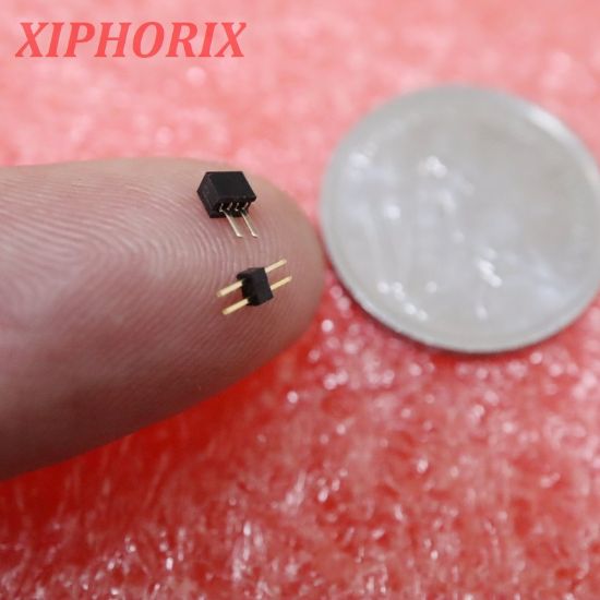 Picture of 1.0 mm Pitch 2P Square Single Male and Female Pin Header Connector