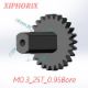Picture of Module 0.3 25 Teeth Plastic Gear, Interference Fit 1.0mm Shaft
