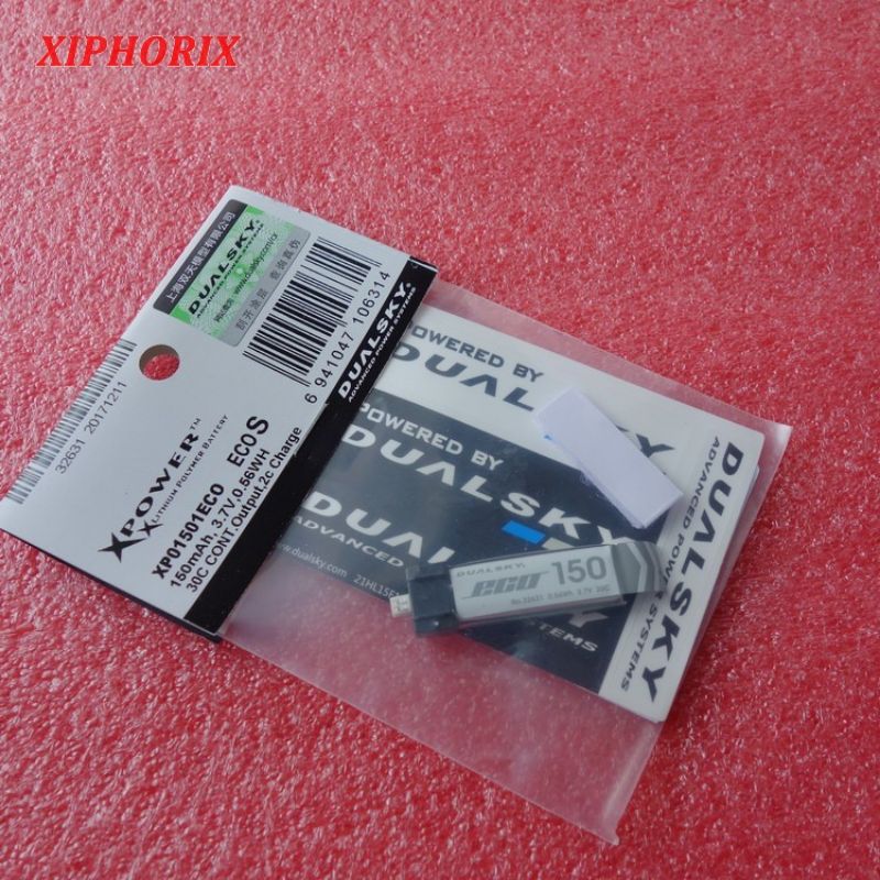 Picture of DualSky 150mAh LiPo Battery 1S 3.7V, Max Discharge Rate 30C 